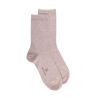 Chaussettes femme Soft Coton à bord souple - Beige