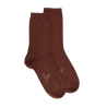 Chaussettes femme Soft Coton à bord souple - Marron