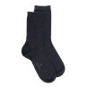 Chaussettes femme Soft Coton à bord souple - Gris foncé