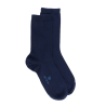 Chaussettes femme Soft Coton à bord souple - Bleu marine