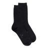 Chaussettes femme Soft Coton à bord souple - Noir