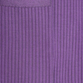 Chaussettes femme à côtes en fil d'Écosse - Violet Myrtille | Doré Doré