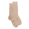 Chaussettes homme en coton égyptien - Beige Sable